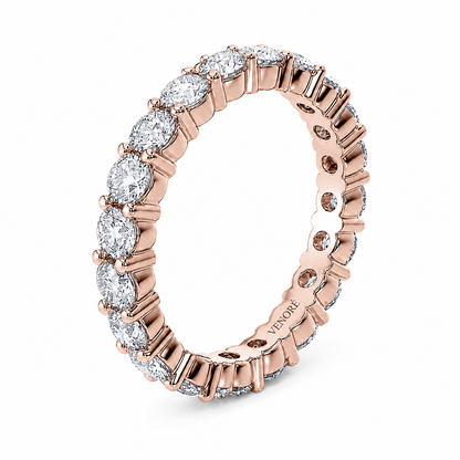 Full Eternity Ring With Shared Prong Setting Round Cut Lab Grown Diamonds ✧ 2 Carat