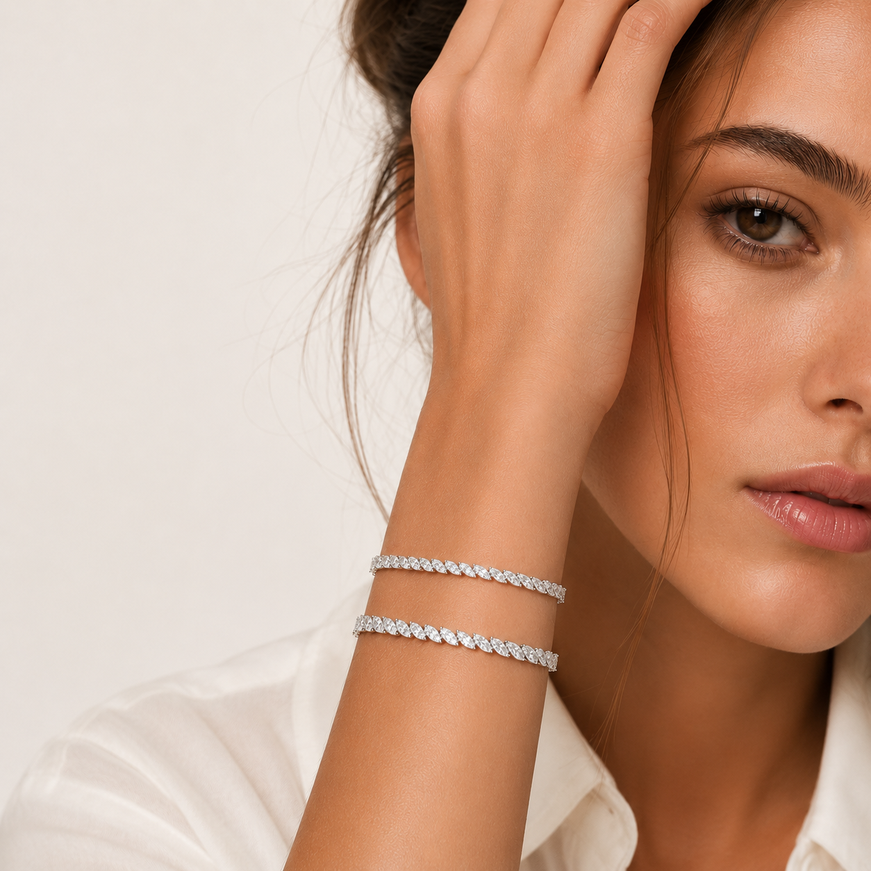 Marquise Cut Tennis Bracelet Lab Grown Diamond ✧ 3 & 5 Carat