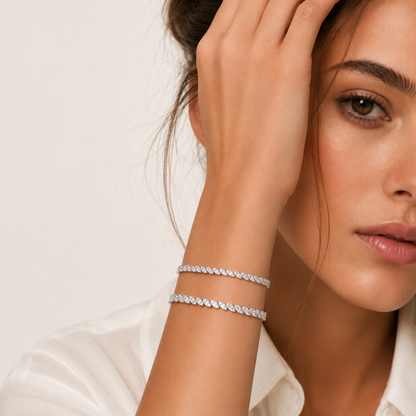 Marquise Cut Tennis Bracelet Lab Grown Diamond ✧ 3 & 5 Carat