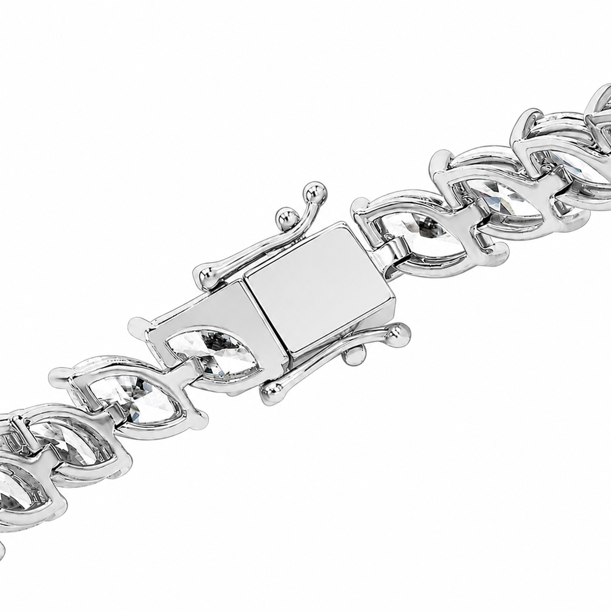 Marquise Cut Tennis Bracelet Lab Grown Diamond ✧ 3 & 5 Carat