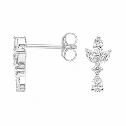Amélie Cluster Lab Grown Diamond Drop Earrings ✧ 0.6 Carat