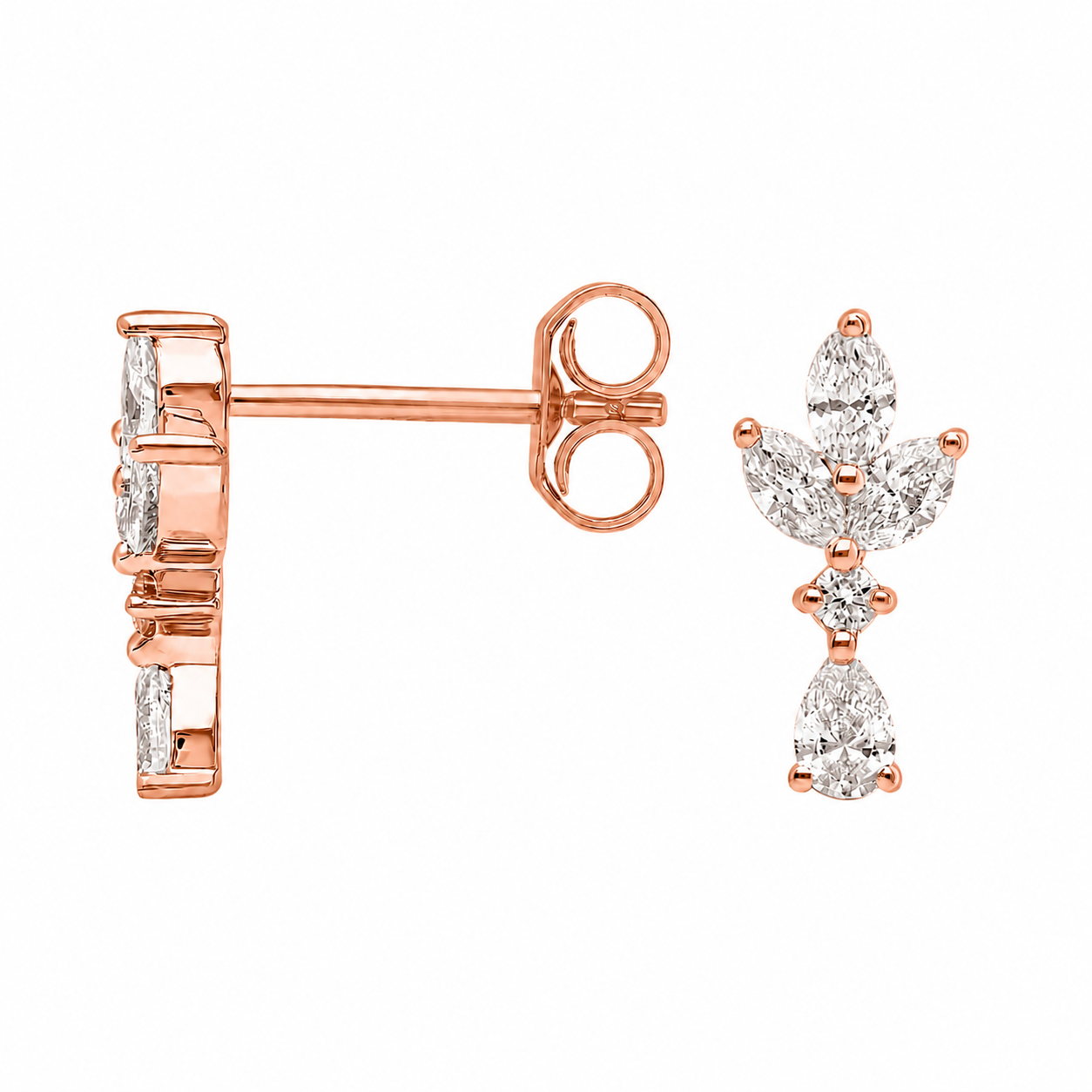Amélie Cluster Lab Grown Diamond Drop Earrings ✧ 0.6 Carat
