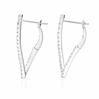 Eclipse - Round Cut Lab Grown Diamond Drop Earrings ✧ 0.8 Carat