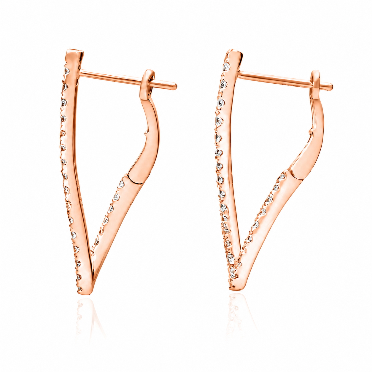Eclipse - Round Cut Lab Grown Diamond Drop Earrings ✧ 0.8 Carat