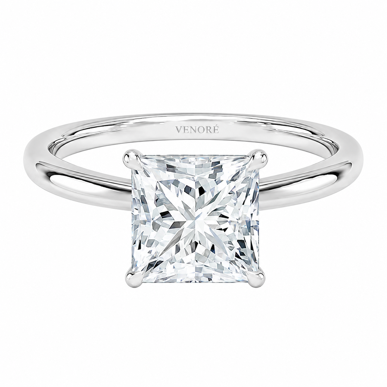 Princess Cut Solitaire Lab Grown Diamond Ring ✧ 1-4 Carat