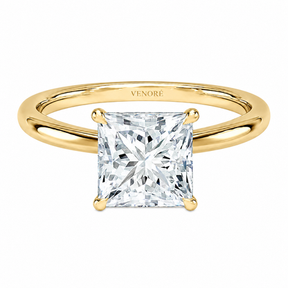 Princess Cut Solitaire Lab Grown Diamond Ring ✧ 1-4 Carat