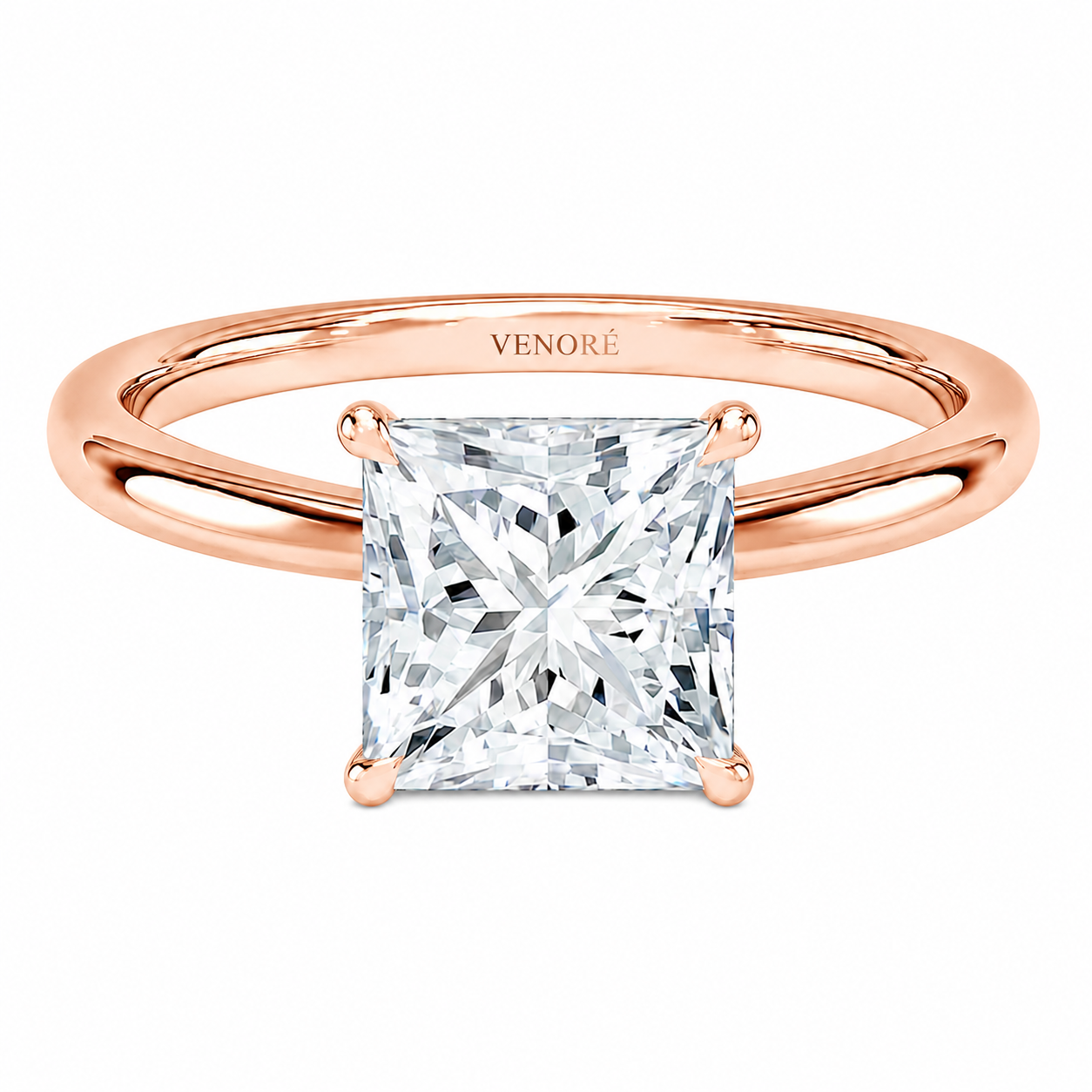 Princess Cut Solitaire Lab Grown Diamond Ring ✧ 1-4 Carat