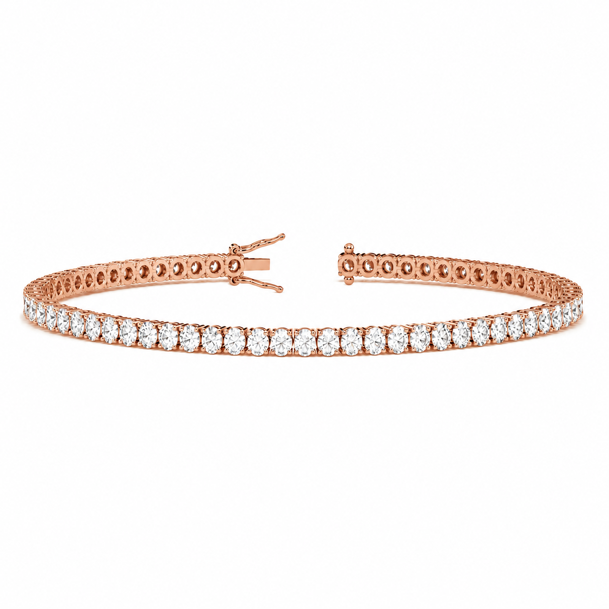 Classic Tennis Bracelet Oval Cut Lab Grown Diamond ✧ 3-5 Carat