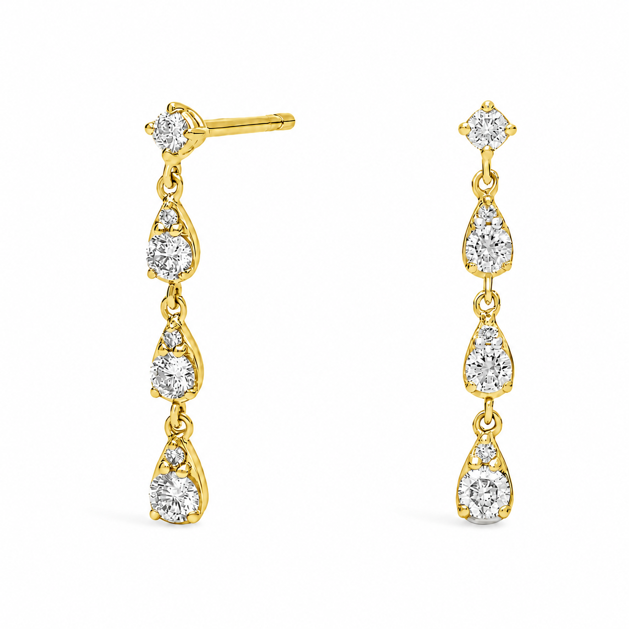 Élodie Lab Grown Diamond Drop Earrings ✧ 0.4 Carat