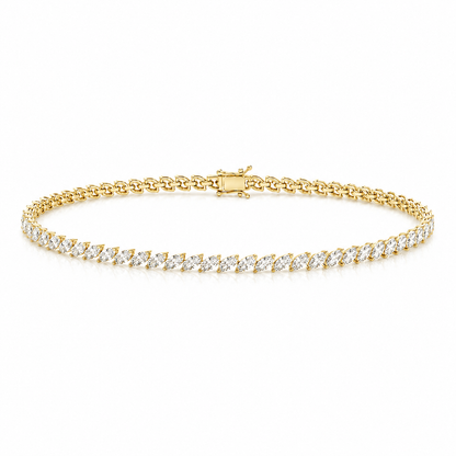 Marquise Cut Tennis Bracelet Lab Grown Diamond ✧ 3 & 5 Carat