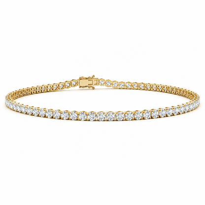 Round Tennis Bracelet Round Cut Lab Grown Diamond ✧ 1-5 Carat