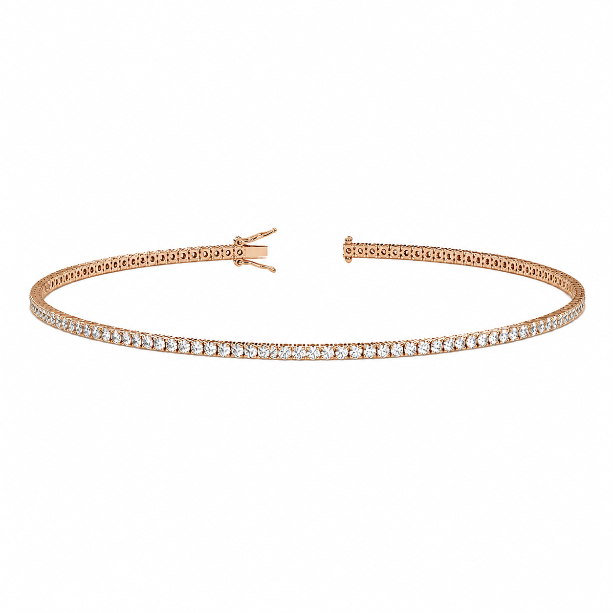 Classic Tennis Bracelet Round Cut Lab Grown Diamond ✧ 1-5 Carat
