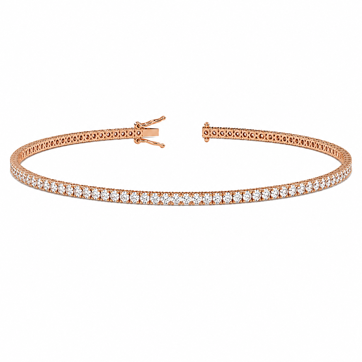 Classic Tennis Bracelet Round Cut Lab Grown Diamond ✧ 1-5 Carat