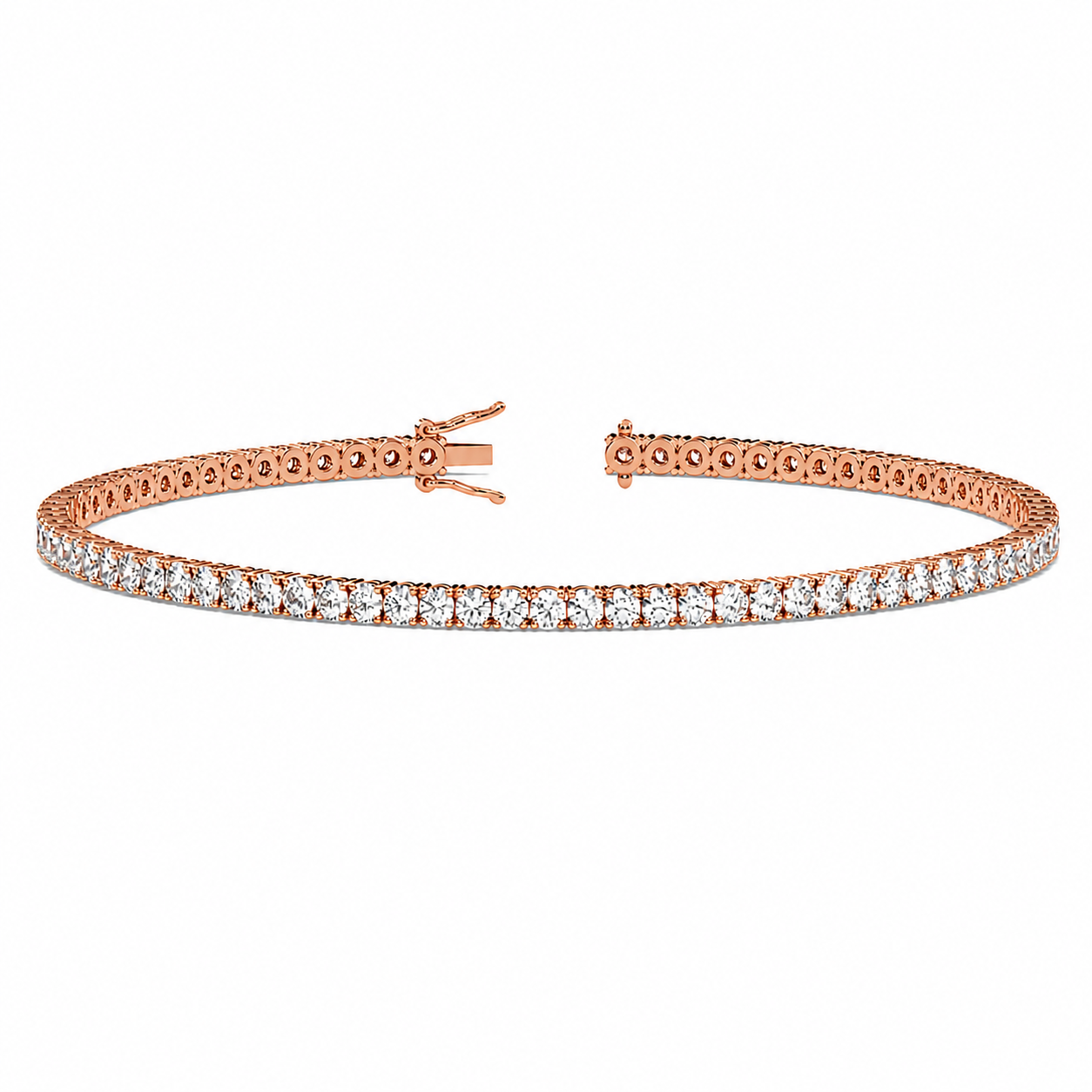 Classic Tennis Bracelet Round Cut Lab Grown Diamond ✧ 1-5 Carat
