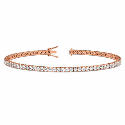 Classic Tennis Bracelet Round Cut Lab Grown Diamond ✧ 1-5 Carat