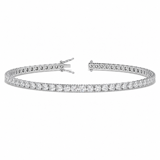 Classic Tennis Bracelet Round Cut Lab Grown Diamond ✧ 1-5 Carat