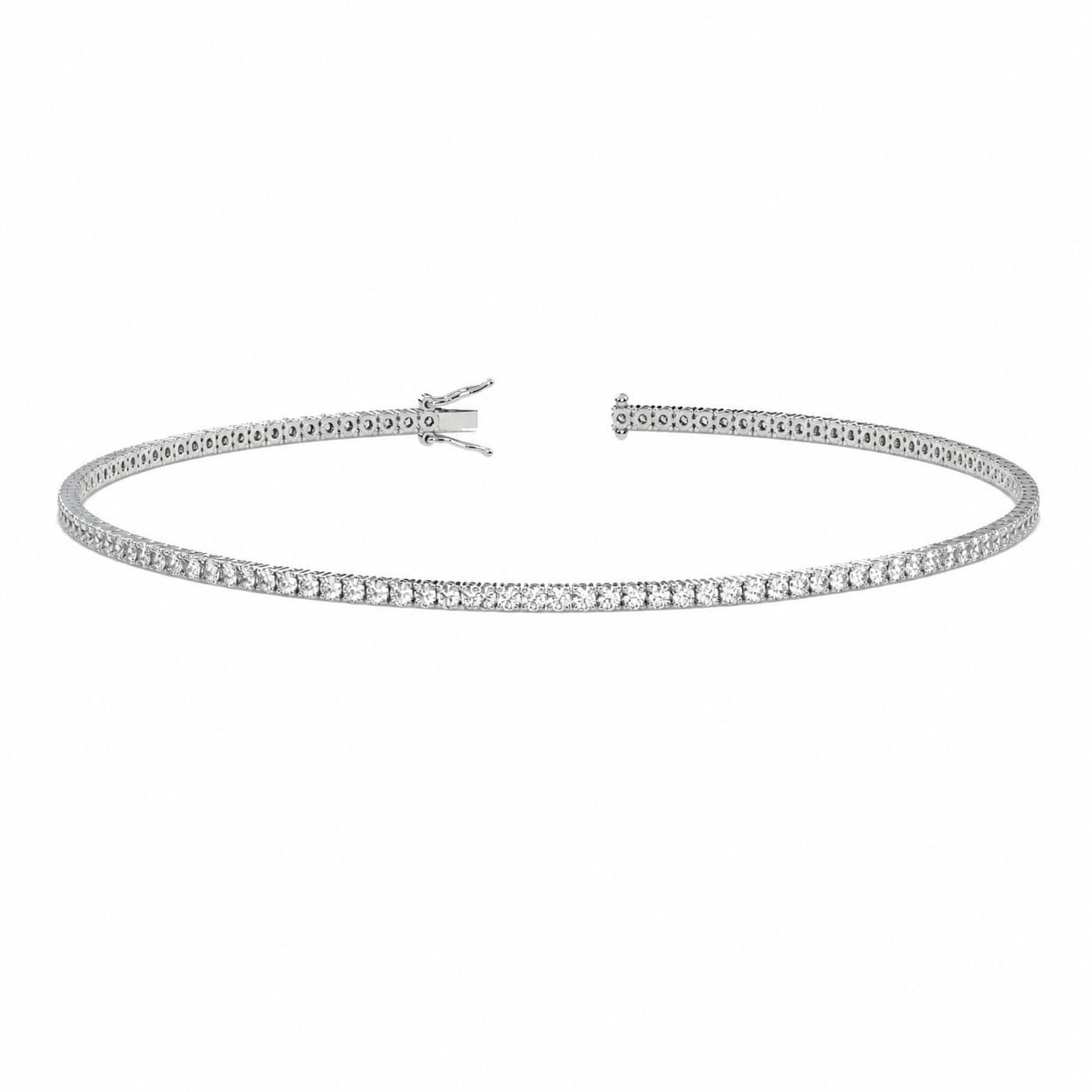 Classic Tennis Bracelet Round Cut Lab Grown Diamond ✧ 1-5 Carat