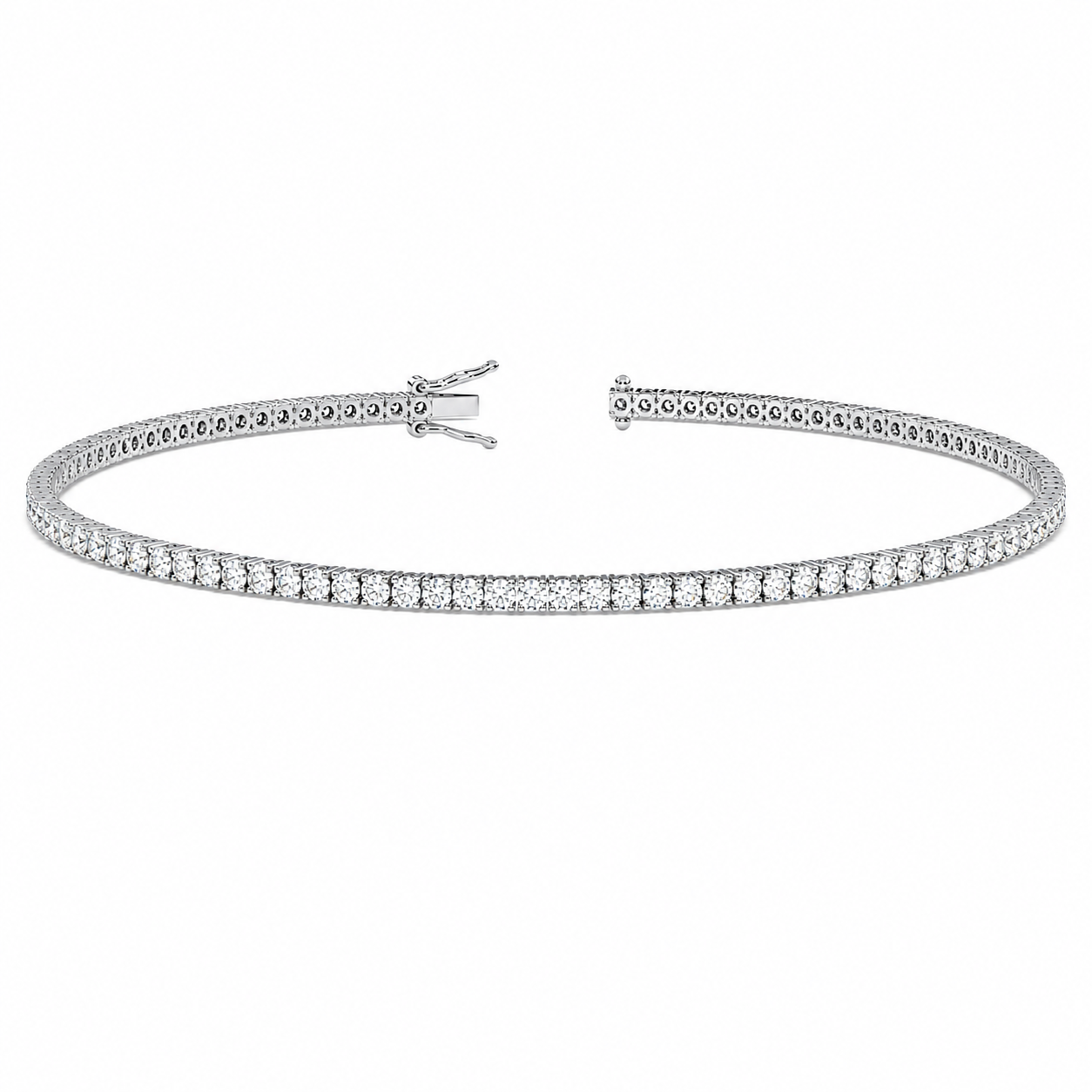 Classic Tennis Bracelet Round Cut Lab Grown Diamond ✧ 1-5 Carat