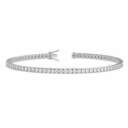 Classic Tennis Bracelet Round Cut Lab Grown Diamond ✧ 1-5 Carat