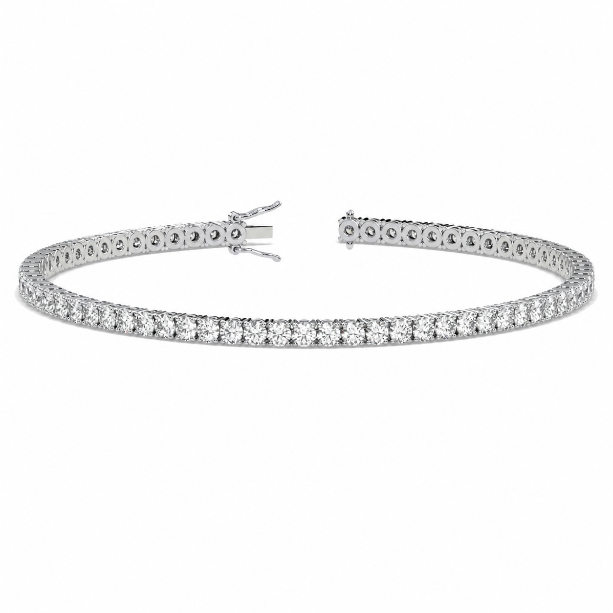 Classic Tennis Bracelet Round Cut Lab Grown Diamond ✧ 1-5 Carat