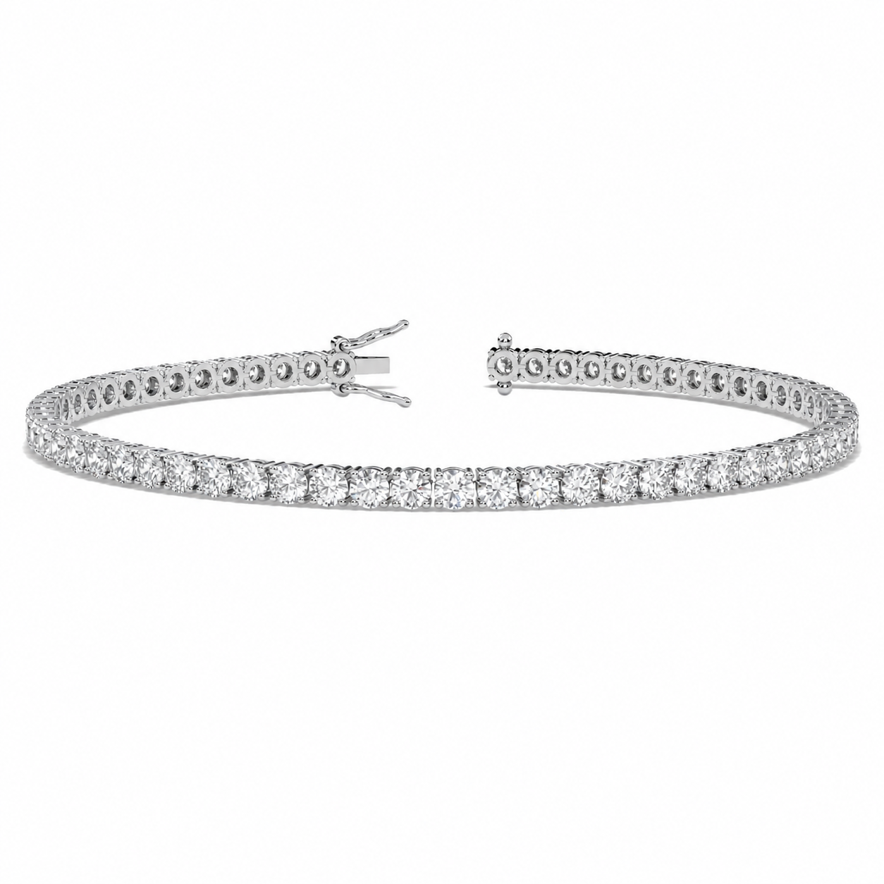 Classic Tennis Bracelet Round Cut Lab Grown Diamond ✧ 1-5 Carat