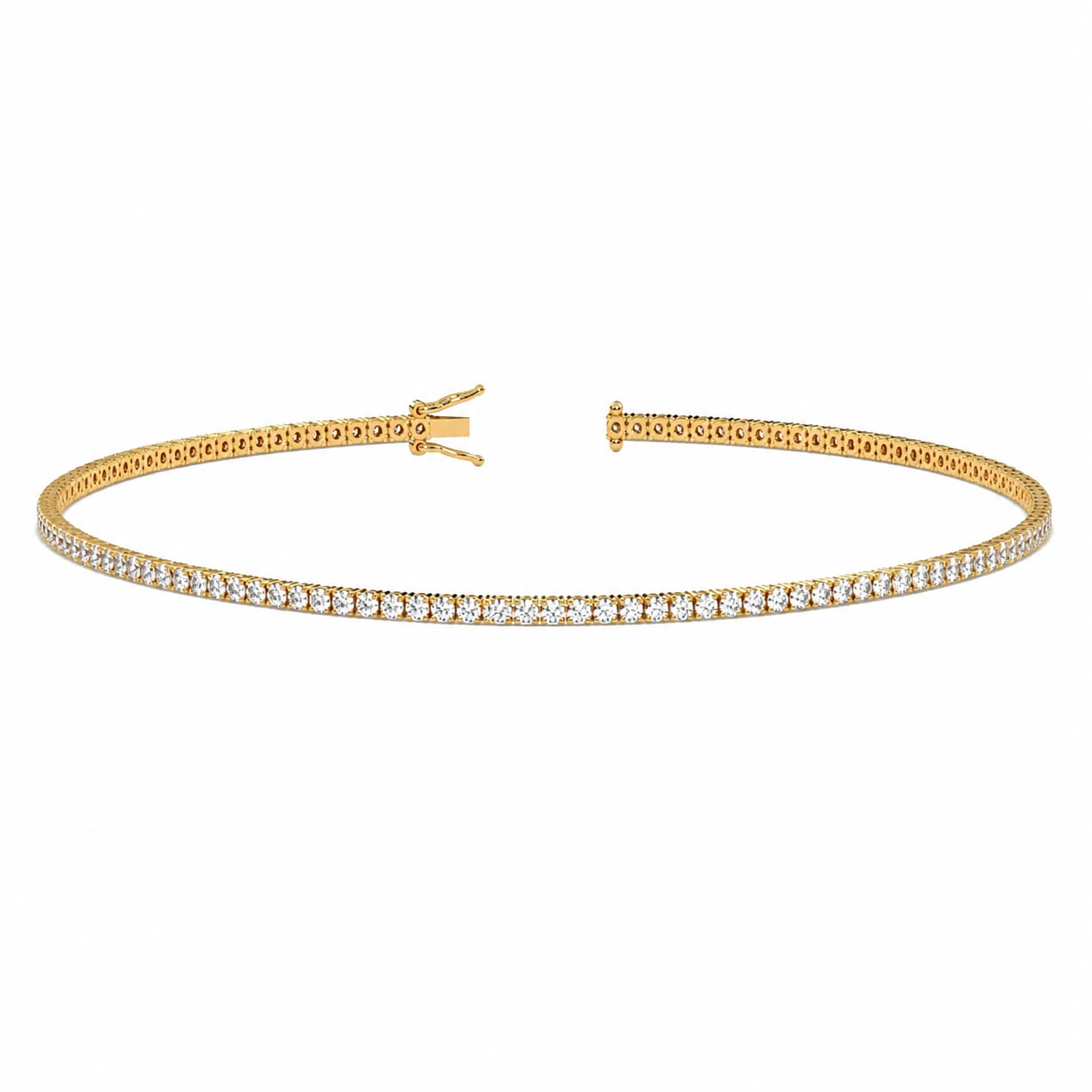 Classic Tennis Bracelet Round Cut Lab Grown Diamond ✧ 1-5 Carat