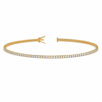Classic Tennis Bracelet Round Cut Lab Grown Diamond ✧ 1-5 Carat