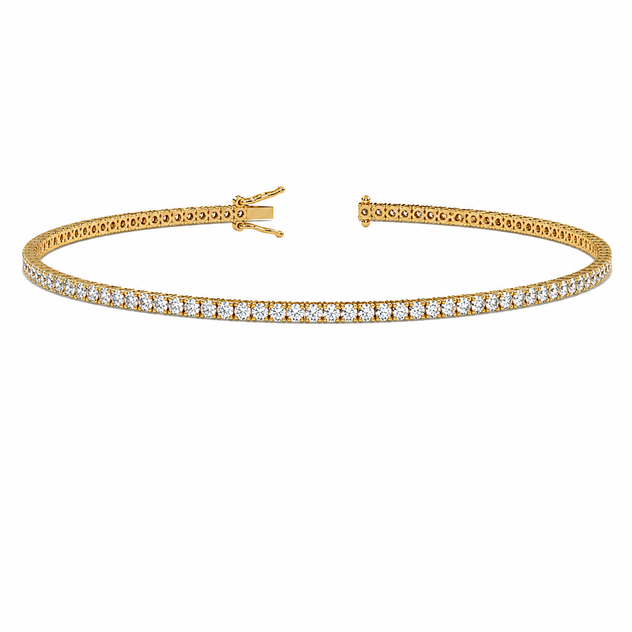 Classic Tennis Bracelet Round Cut Lab Grown Diamond ✧ 1-5 Carat