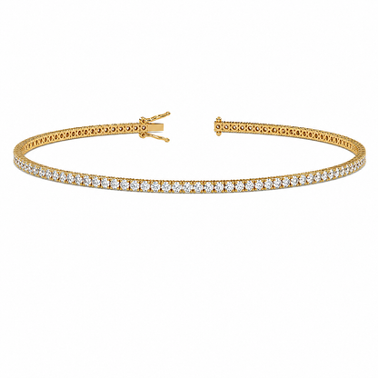 Classic Tennis Bracelet Round Cut Lab Grown Diamond ✧ 1-5 Carat