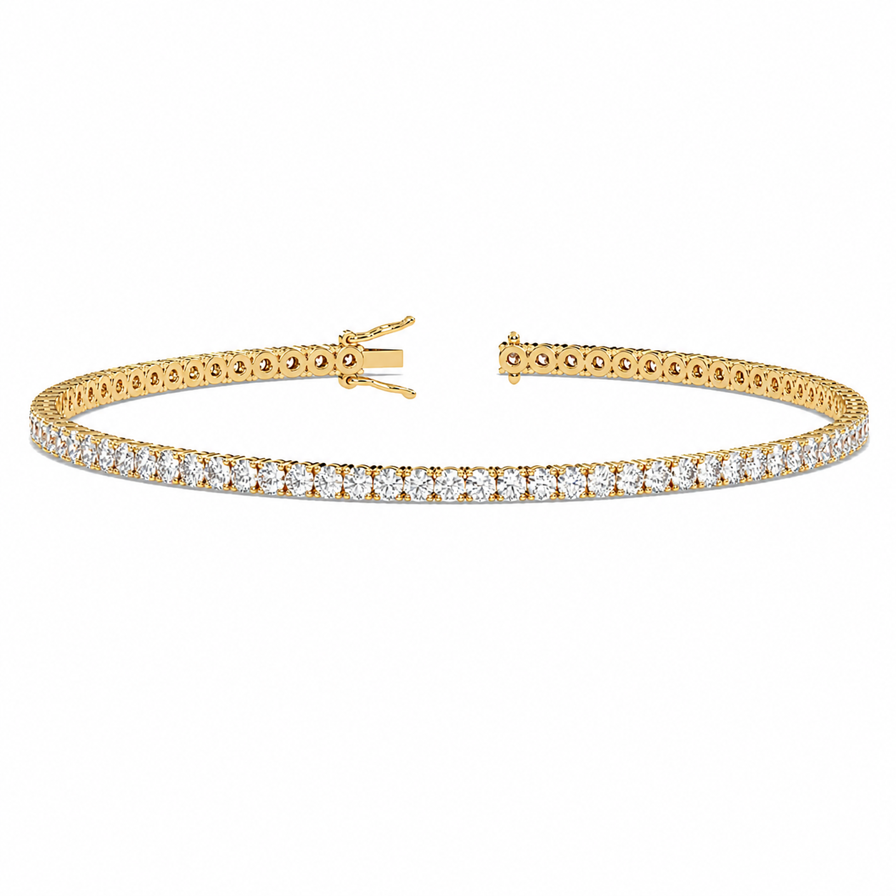 Classic Tennis Bracelet Round Cut Lab Grown Diamond ✧ 1-5 Carat