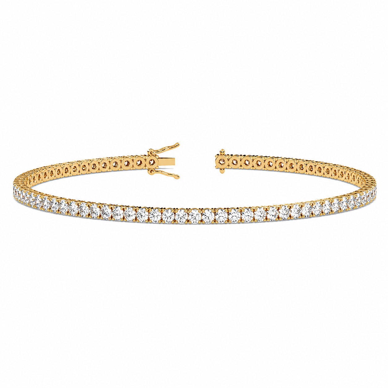 Classic Tennis Bracelet Round Cut Lab Grown Diamond ✧ 1-5 Carat