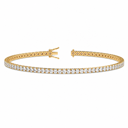 Classic Tennis Bracelet Round Cut Lab Grown Diamond ✧ 1-5 Carat