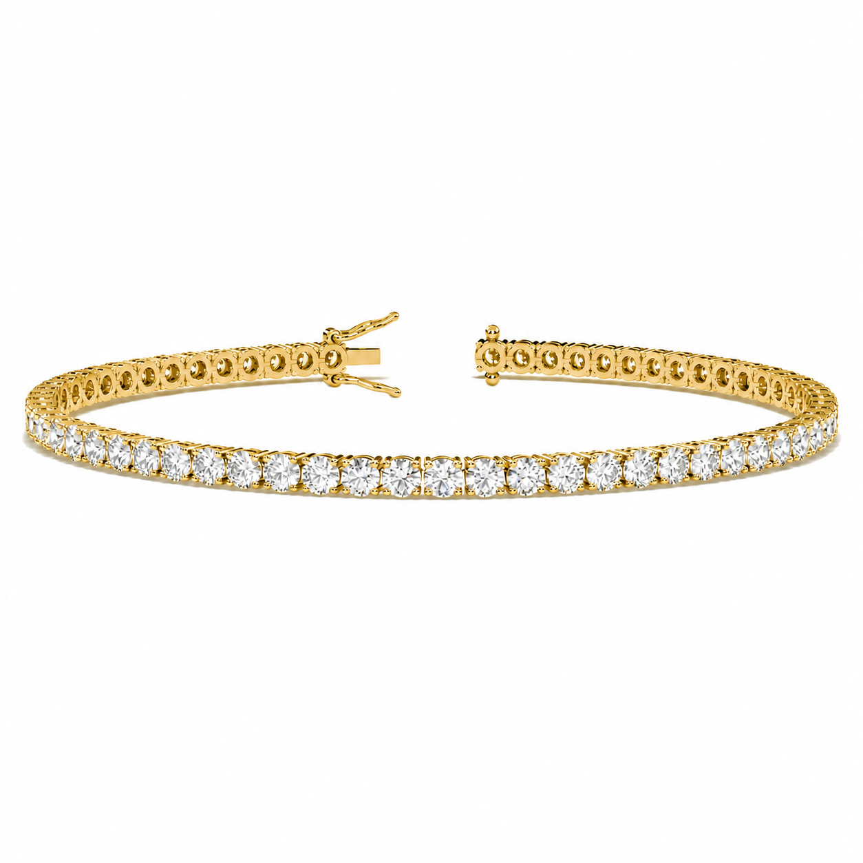 Classic Tennis Bracelet Round Cut Lab Grown Diamond ✧ 1-5 Carat