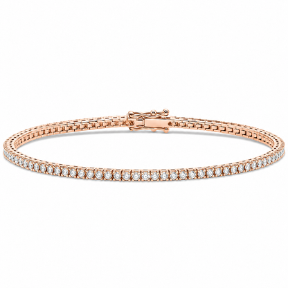 Italian Tennis Bracelet Round Cut Lab Grown Diamond ✧ 1-5 Carat