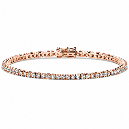 Italian Tennis Bracelet Round Cut Lab Grown Diamond ✧ 1-5 Carat