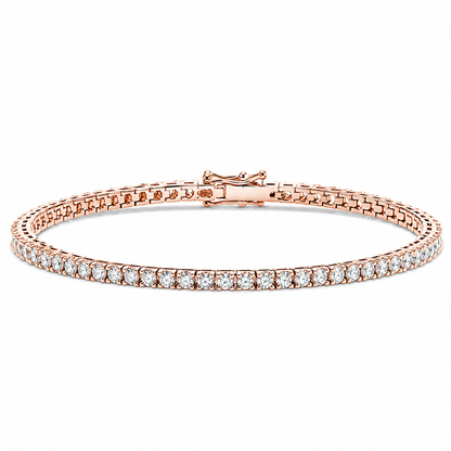 Italian Tennis Bracelet Round Cut Lab Grown Diamond ✧ 1-5 Carat