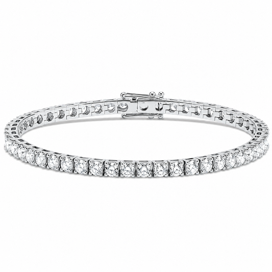 Italian Tennis Bracelet Round Cut Lab Grown Diamond ✧ 1-5 Carat