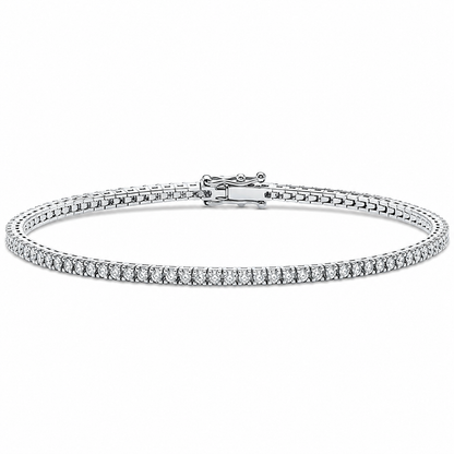 Italian Tennis Bracelet Round Cut Lab Grown Diamond ✧ 1-5 Carat