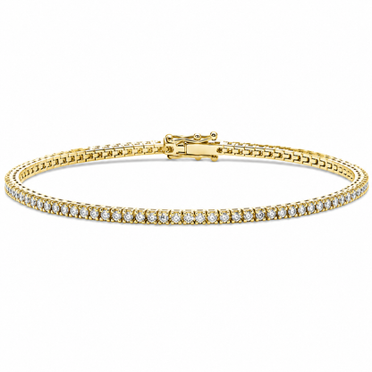 Italian Tennis Bracelet Round Cut Lab Grown Diamond ✧ 1-5 Carat