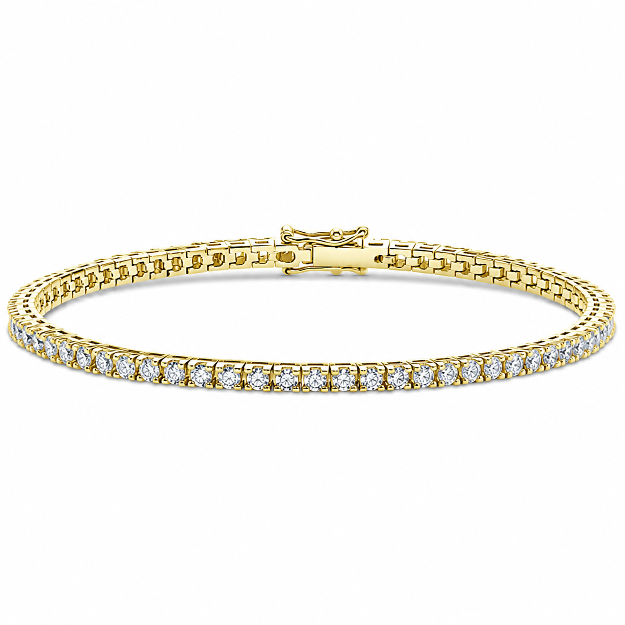 Italian Tennis Bracelet Round Cut Lab Grown Diamond ✧ 1-5 Carat