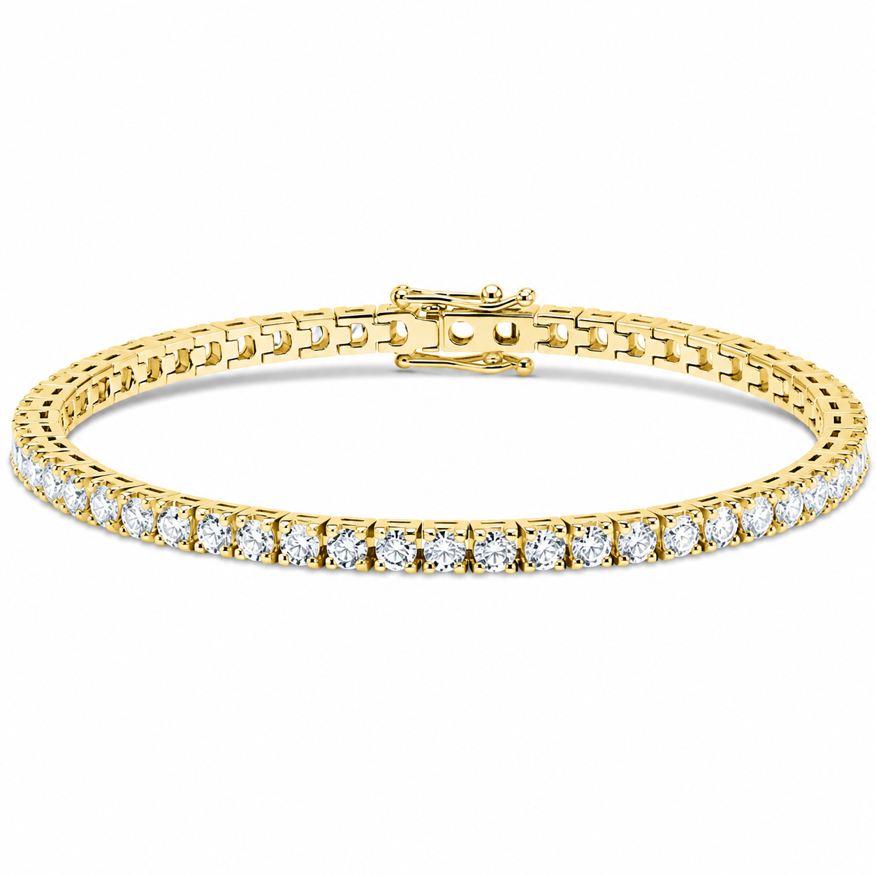 Italian Tennis Bracelet Round Cut Lab Grown Diamond ✧ 1-5 Carat