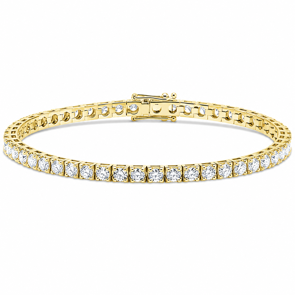 Italian Tennis Bracelet Round Cut Lab Grown Diamond ✧ 1-5 Carat